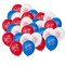 Patriotic Red, White & Blue Fireworks Inflatable 11" Latex Balloons 12 Pc.
